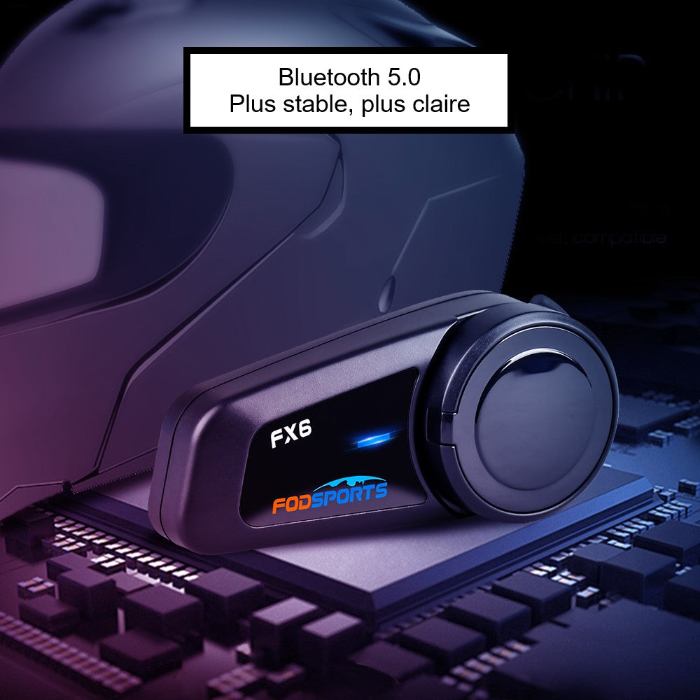 Oreillette Bluetooth 5.0 pour Casque de Moto, Appareil de