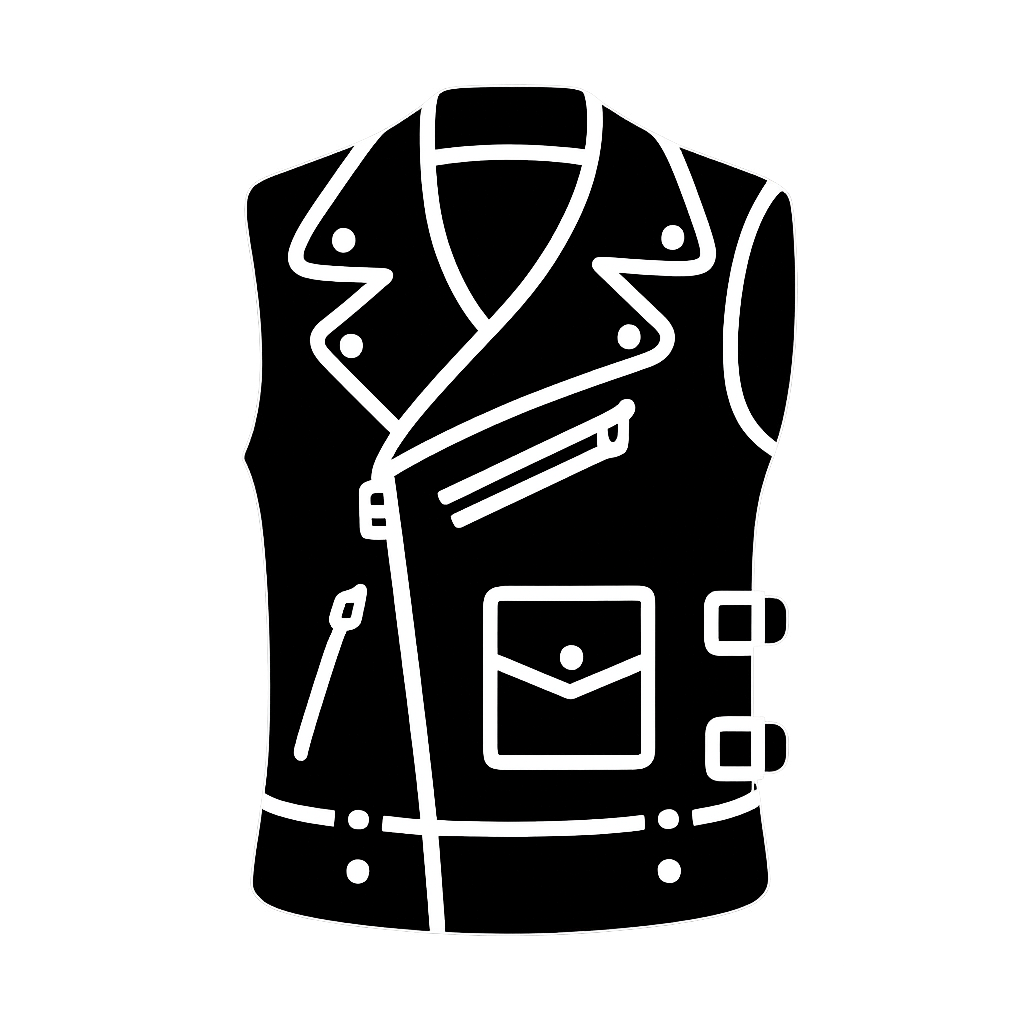 gilets biker cuir moto homme femme custom