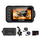 Action dash cam moto double objectif étanche avec écran 3 pouces et carte 32 G