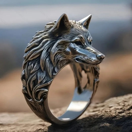Bague-tete-de-loup-biker