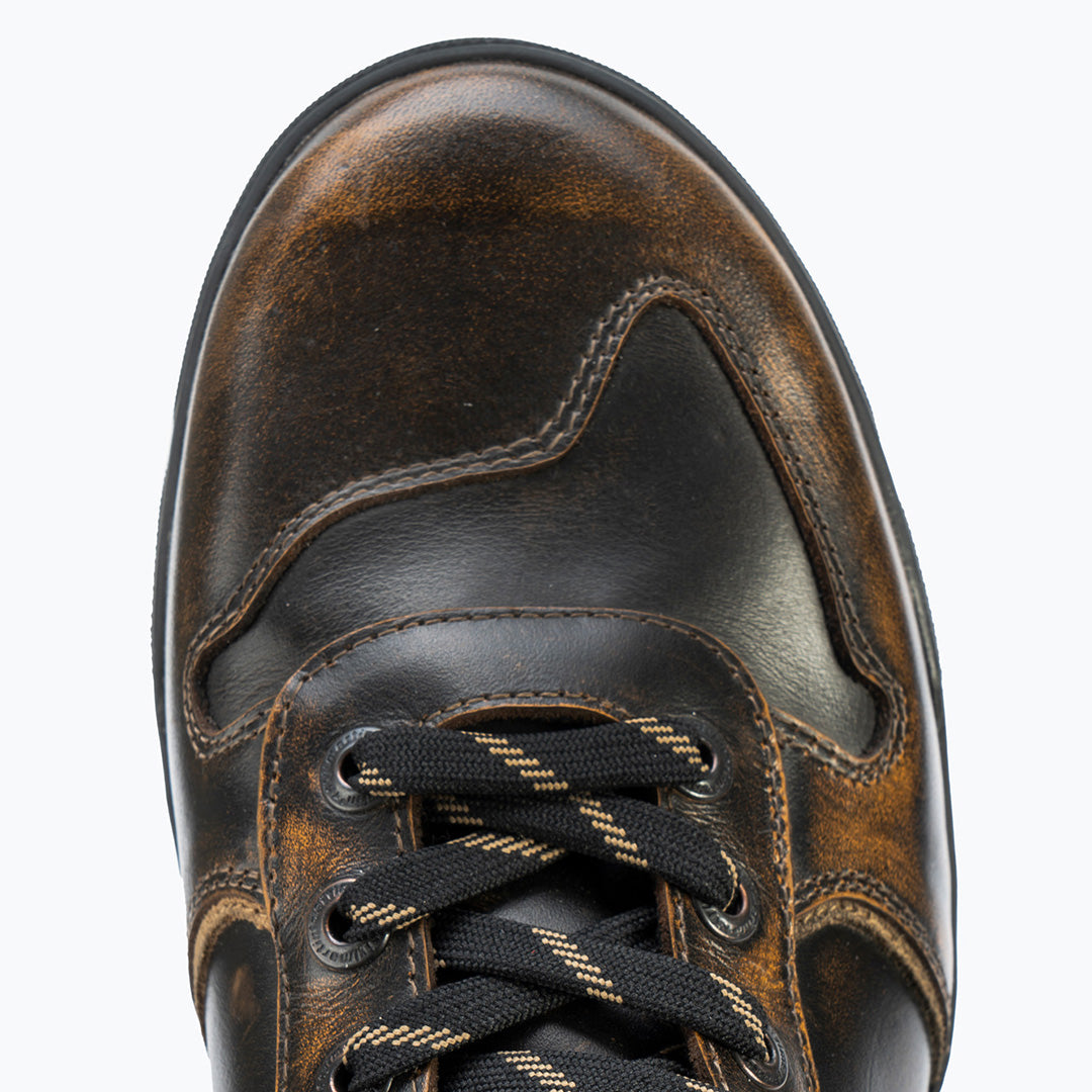 Basket-moto-stylmartin-iron-wp-bronze-cuir-vintage-unisexe-bout