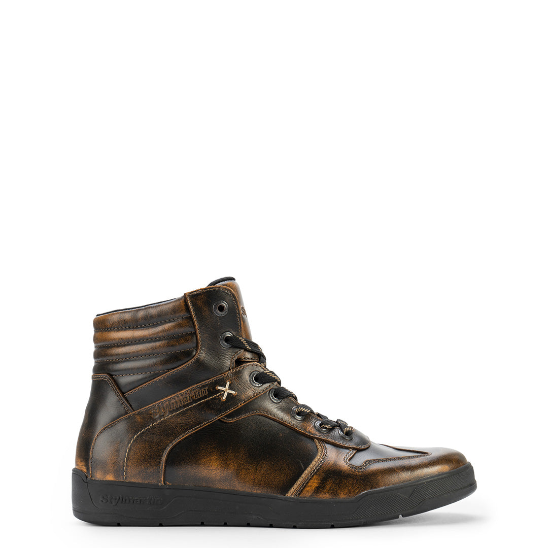 Basket-moto-stylmartin-iron-wp-bronze-cuir-vintage-unisexe-unite