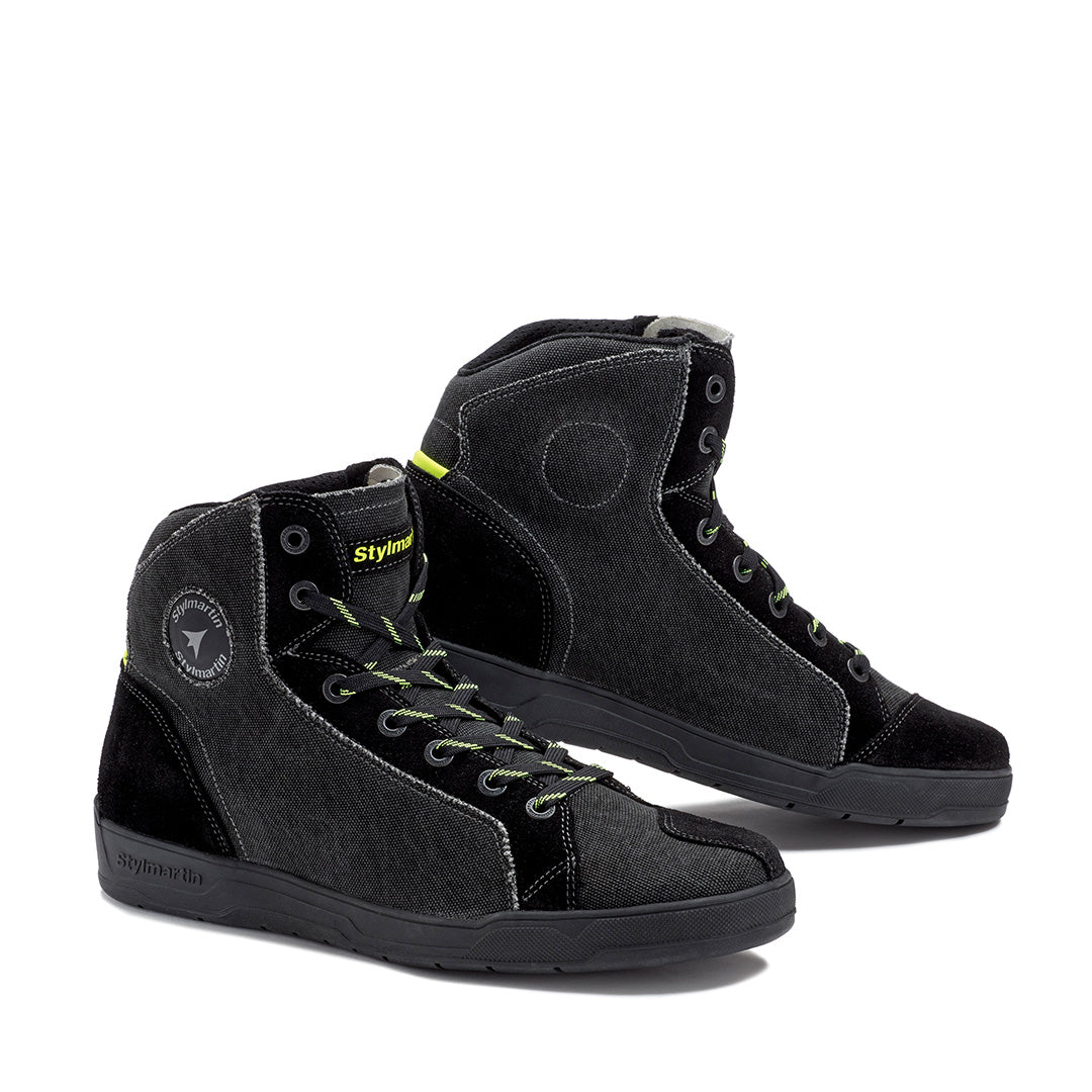 Basket moto Stylmartin SHADOW noire respirante pour homme et femme, certifiée CE EN 13634:2017