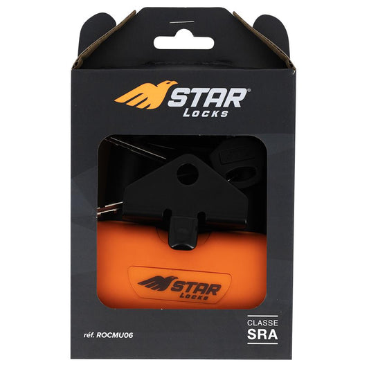 Bloque-disque-moto-Star-Locks-SRA-avec-support-emballage