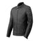 blouson moto en cuir noir pour homme avec protections CE épaules et coudes, coupe ajustée et style intemporel