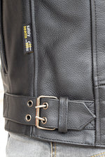 Giacca da motociclista da uomo A - Enfield beige a righe - Vignette | Boutique biker