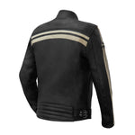 Giacca da motociclista da uomo A - Enfield beige a righe - Vignette | Boutique biker