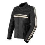 Blouson de moto homme A - Enfield bandes beige - Vignette | Boutique biker