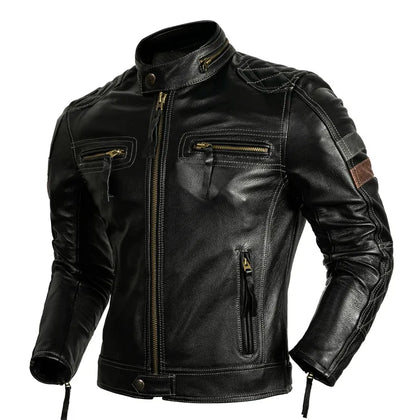Vestes et blousons biker homme en cuir