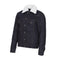 Blouson moto homme en jean denim brut avec protections CE Smoothway® épaules et coudes, doublure Esquad Protex para-aramide, inserts Kevlar, membrane imperméable et col amovible en fausse fourrure pour confort et sécurité.