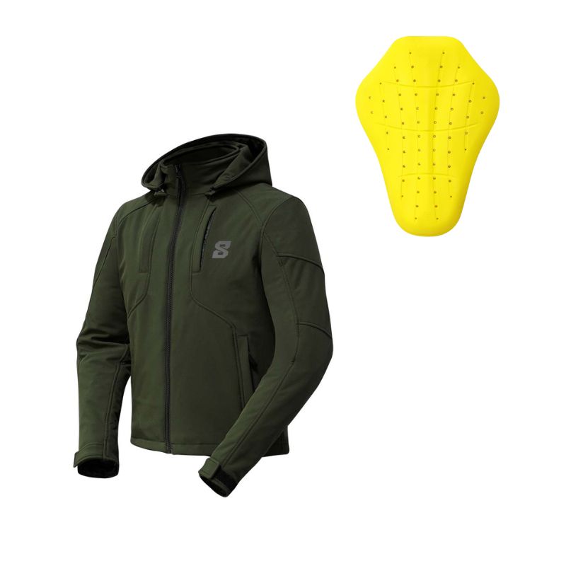 Homme Veste Moto Imperméable Cordura Ce Renforcé Bleu