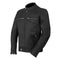 blouson moto en cuir noir pour homme avec protections CE épaules et coudes, style classique et coupe renforcée