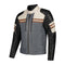 Blouson moto en cuir homme rétro racing gris noir marron homologué CE