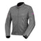blouson moto été femme gris en polyester Oxford avec mesh respirant et protections CE épaules et coudes