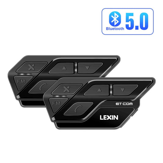 Intercom Bluetooth pour casque moto, étanche, Bluetooth 5.0, portée 1000 mètres, jusqu’à 16 motards connectés, son HD et réduction de bruit