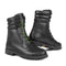 Bottines moto noires Stylmartin YU’ROK WP cuir pleine fleur imperméables semelle Vibram homme femme