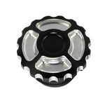 Bouchon réservoir moto - Chrome & Noir - Vignette | Boutique biker