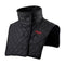 Cache-cou moto coupe-vent noir avec boutons pression, doublé polaire pour l’hiver, protection optimale contre le froid