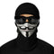 Cagoule moto Anonymous noire avec masque imprimé stylisé