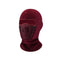 Cagoule moto bordeaux coupe-vent en polaire respirante avec masque de protection