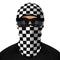 Cagoule moto damier noir et blanc style racing