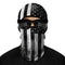 Cagoule moto drapeau noir et blanc respirante pour motard