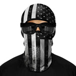 Passamontagna da moto - Bandiera bianca e nera - Vignette | Boutique biker