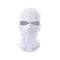 Cagoule moto blanche en polyester respirant pour motard touring