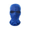 Cagoule moto bleue en polyester respirant pour motard sportif