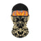 Cagoule moto Skull Bones noire et beige respirante coupe-vent pour motard