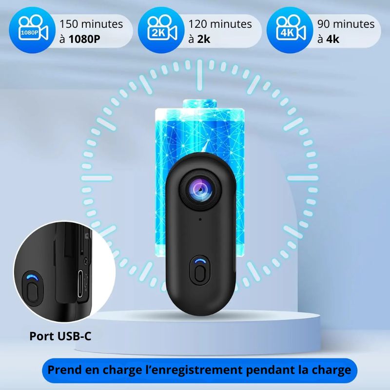 Telecamera per sport d'azione: telecamera per bici WiFi 5K con luce LED da 3 W e stabilizzazione a 6 assi | Cool Mania
