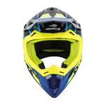 Casque Moto Cross - Blur S818 Jaune et Bleu - Vignette | Boutique biker