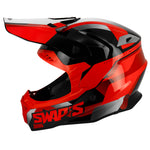 Casque Moto Cross - 2Faster Rouge - Vignette | Boutique biker