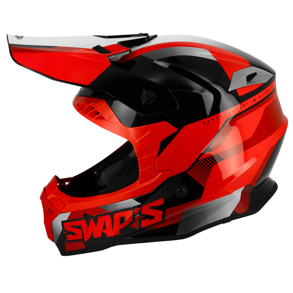 Casque-cross-rouge-cote