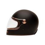 Casque intégral moto - Fullmoon 2 noir mat marron - Vignette | Boutique biker