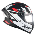 Casque intégral moto - Stinger noir blanc rouge mat - Vignette | Boutique biker