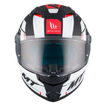 Casque intégral moto - Stinger noir blanc rouge mat - Vignette | Boutique biker
