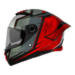 Casque intégral moto - Thunder gris rouge mat - Vignette | Boutique biker