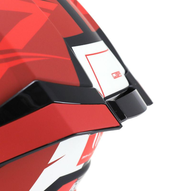 Casque-integral-mt-thunder-gris-rouge-mat-spoiler