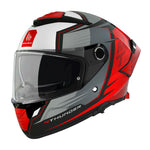 Casque intégral moto - Thunder gris rouge mat - Vignette | Boutique biker