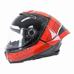 Casque intégral moto - Thunder noir rouge brillant - Vignette | Boutique biker