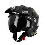 Casque jet moto - Trooper Full Gaz Noir et Or - Vignette | Boutique biker