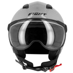 Casque jet moto - Leov Gris - Vignette | Boutique biker