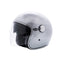 Casque jet moto Boreal finition alu brossé Marko avec double écran solaire, intérieur lavable et homologation ECE 22.06