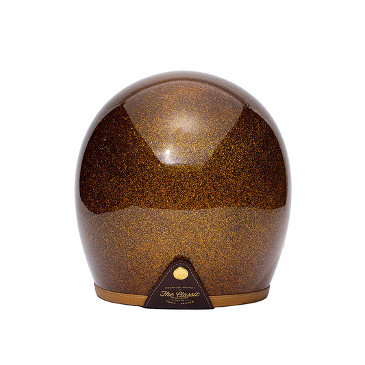Casque-jet-moto-The-Classic-marron-paillete-Marko-arriere