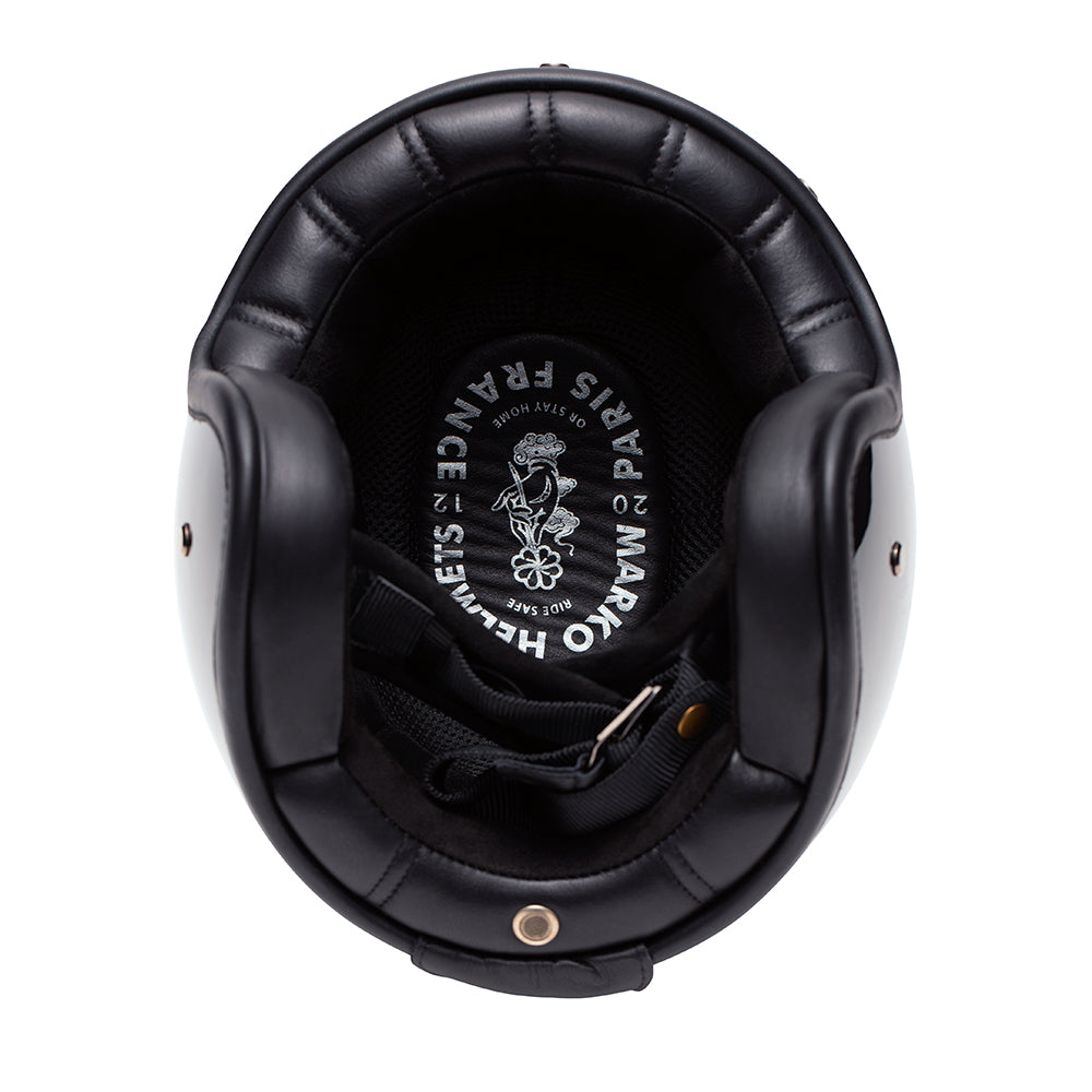Casque-jet-moto-The-Classic-noir-Marko-interieur