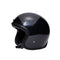 Casque jet moto The Classic noir mat Marko avec intérieur cuir, style vintage chic et homologation ECE 22.06