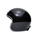 Casque jet moto  - The Classic noir brillant - Vignette | Boutique biker