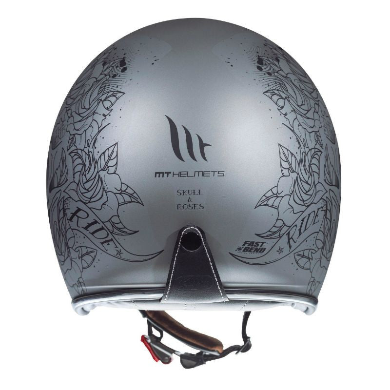 Casque-jet-mt-le-mans-skull-et-roses-argent-mat-arriere