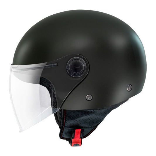 Casque jet moto - Street noir brillant